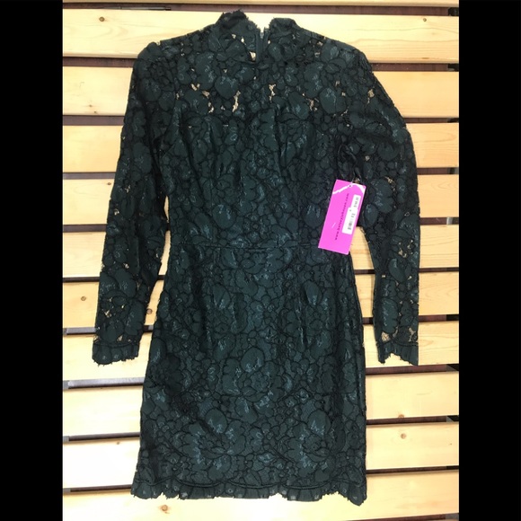 Betsey Johnson Women's Lace Sheath Hunter green - Picture 3 of 8